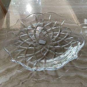 NEW Crystal Serving Platter 14”
